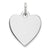 Sterling Silver Engraveable Heart Disc Charm hide-image