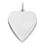 Engraveable Heart Disc Charm in Sterling Silver