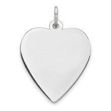 Sterling Silver Engraveable Heart Disc Charm hide-image