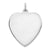 Engraveable Heart Disc Charm in Sterling Silver