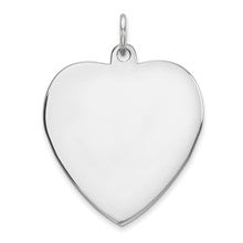 Sterling Silver Engraveable Heart Disc Charm hide-image