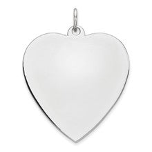 Sterling Silver Engraveable Heart Disc Charm hide-image