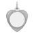 Engraveable Heart Disc Charm in Sterling Silver