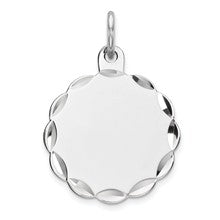 Sterling Silver Engraveable Disc Charm hide-image