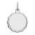 Engraveable Disc Charm in Sterling Silver