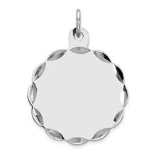 Sterling Silver Engraveable Disc Charm hide-image