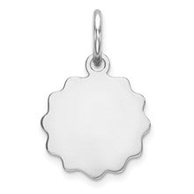 Sterling Silver Engraveable Disc Charm hide-image