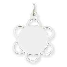 Sterling Silver Engravable Disc Charm hide-image