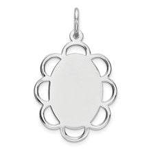 Sterling Silver Engraveable Disc Charm hide-image