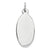 Sterling Silver Engraveable Oval Disc Charm hide-image