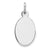 Sterling Silver Engraveable Oval Disc Charm hide-image