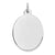 Sterling Silver Engraveable Oval Disc Charm hide-image