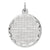 Sterling Silver Engraveable Round Patterned Disc Charm hide-image