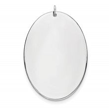 Sterling Silver Engraveable Oval Disc Charm hide-image