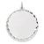 Engraveable Round Disc Charm in Sterling Silver