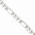 Sterling Silver Polished Flat Figaro Chain