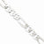 Sterling Silver Polished Flat Figaro Chain