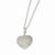 Sterling Silver & CZ Polished Heart Pendant Necklace