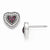 Sterling Silver CZ Heart Post Earrings