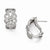 Sterling Silver CZ Polished Omegaback Earrings