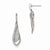 Sterling Silver CZ Polished Post Dangle Earrings