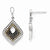 Sterling Silver CZ Dangle Post Earrings