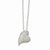 Sterling Silver & CZ Polished Heart Pendant Necklace