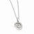 Sterling Silver & CZ Polished Fancy Pendant Necklace