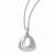 Sterling Silver & CZ Polished Fancy Pendant Necklace