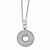 Sterling Silver & CZ Polished Fancy Pendant Necklace