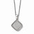 Sterling Silver & CZ Polished Fancy Pendant Necklace