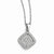 Sterling Silver & CZ Polished Fancy Pendant Necklace