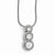 Sterling Silver & CZ Polished Pendant Necklace