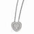 Sterling Silver & CZ Heart Pendant Necklace