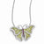 Sterling Silver & CZ Butterfly Pendant Necklace