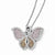 Sterling Silver & CZ Butterfly Pendant Necklace