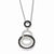 Sterling Silver & CZ Circles Pendant Necklace