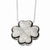 Sterling Silver & CZ 4 Leaf Clover Pendant Necklace