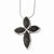 Sterling Silver & CZ Cross Pendant Necklace