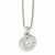 Sterling Silver & CZ Swirl Pendant Necklace