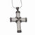 Sterling Silver & CZ Cross Pendant Necklace