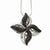 Sterling Silver & CZ Flower Pendant Necklace