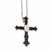 Sterling Silver & CZ Cross Pendant Necklace