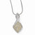 Sterling Silver & CZ Champagne & White Necklace