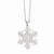 Sterling Silver & CZ Snowflake Necklace