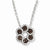 Sterling Silver & CZ Coffee Flower Necklace