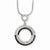 Sterling Silver & CZ Circle Necklace