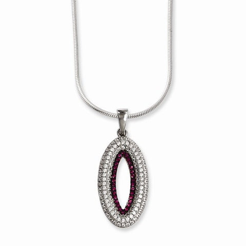 Sterling Silver & CZ Necklace