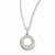 Sterling Silver & CZ Circle Necklace