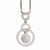 Sterling Silver & CZ Circle Necklace